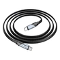 Дата кабель USB-C to USB-C 1.2m 60W nylon aluminum U119 black HOCO (6942007605021) - уменьшенное изображение 1