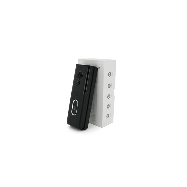 Дверний дзвінок YOSO Wi-Fi video 2MP battery -18650 SD card black (DoorVision-WIFI-02-2) - picture 1