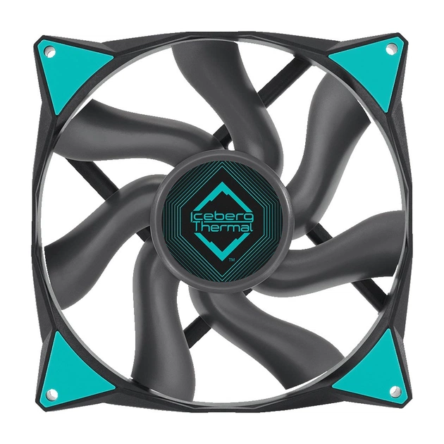 Кулер до корпусу Iceberg Group IceGALE 140mm Gray (ICEGALE14-B0A) - зображення 1
