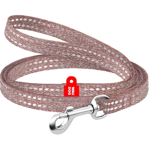 Повідець для котів WAUDOG Re-cotton світловідбивний XS 200х1 см коричневий (16446) зображення 1