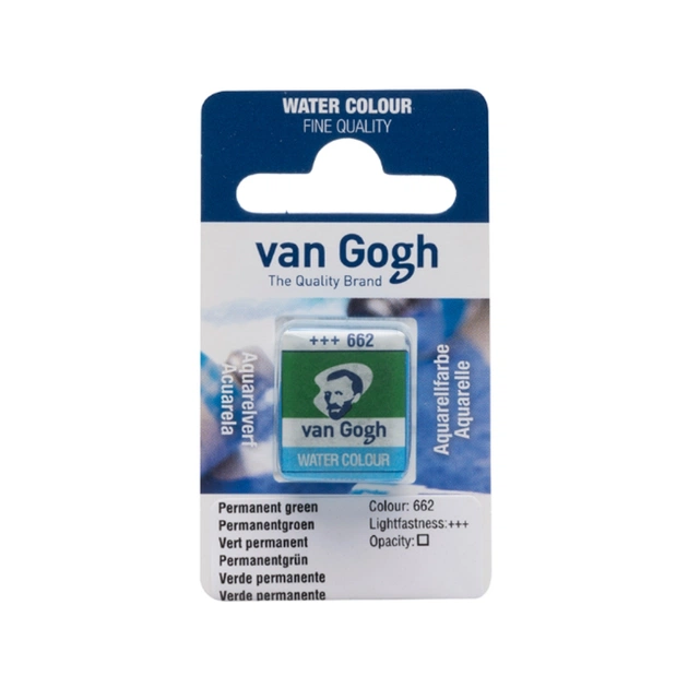 Акварельные краски Royal Talens Van Gogh (662), Перм. зелений, кювета (8712079419509) - изображение 1