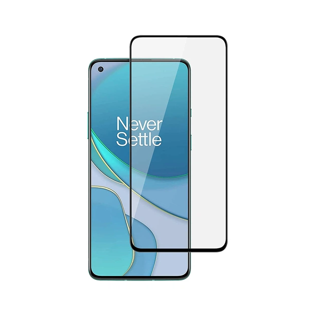 Скло захисне PowerPlant Full screen OnePlus 8T, Black (GL609321) - зображення 1
