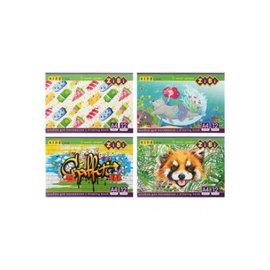 Альбом для малювання ZiBi А4, KIDS Line 12 аркушів, на скобі (ZB.1421) зображення 1