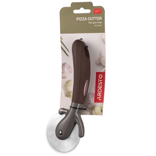 Ніж для піци Ardesto Gemini, 20см, нержавіюча сталь, пластик, сіро-коричневий (AR2158PG) зображення 1