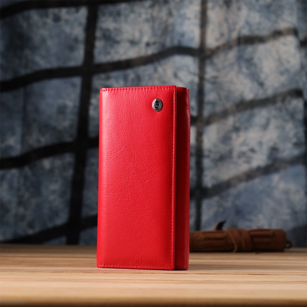 Гаманець ST Leather З натуральної шкіри Червоний (23114) - picture 11