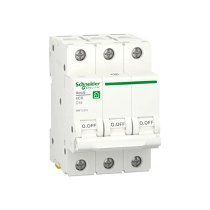 Автоматичний вимикач Schneider Electric RESI9 6kA 3P 10A C (R9F12310) зображення 1