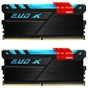 Модуль пам'яті для комп'ютера DDR4 16GB (2x8GB) 3200 MHz EVO X Black Geil (GEX416GB3200C16DC) - зменшене зображення 1