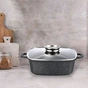 Каструля Gusto квадратна покриття Marble 3,5 л (GT-2504-22) - зменшене зображення 2