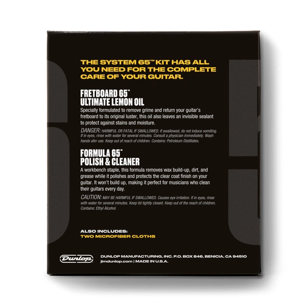 Засіб для догляду за гітарою Jim Dunlop System 65 Body And Fingerboard Cleaning Kit (6503) - picture 3