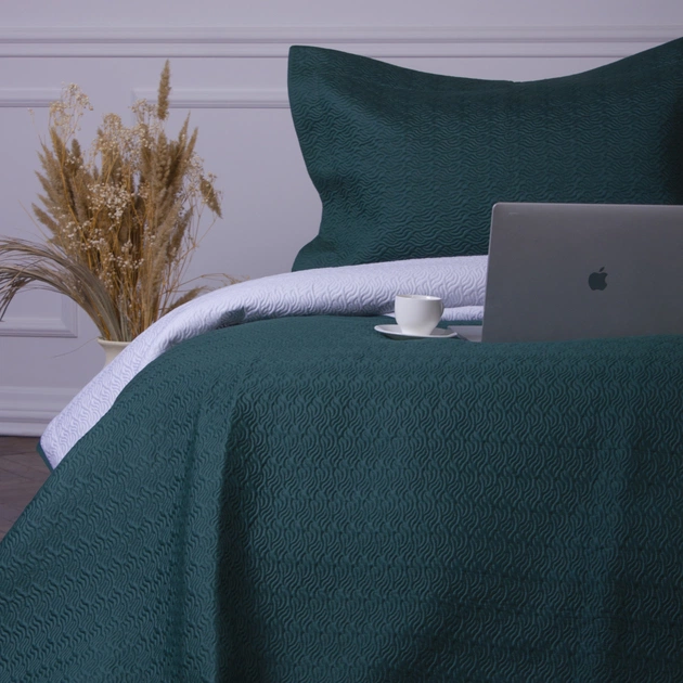 Покривало MirSon набір Imperial Green Line покривало 200х220 см + наволочки 50х70 см х 2 шт (2200007177974) - picture 5