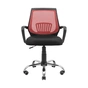Офісне крісло Richman Стар Хром Піастра Сітка чорна + червона (ADD0003155) - зменшене зображення 2