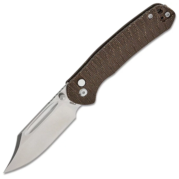 Ніж CJRB Bowie Pyrite AR-SFII Micarta OD Green (J1942-ODG) - зображення 1