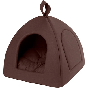 Будиночок для тварин Teremok XXS 35х35х35 см коричневий (41096) зображення 1