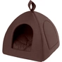Будиночок для тварин Teremok XXS 35х35х35 см коричневий (41096) - зменшене зображення 1