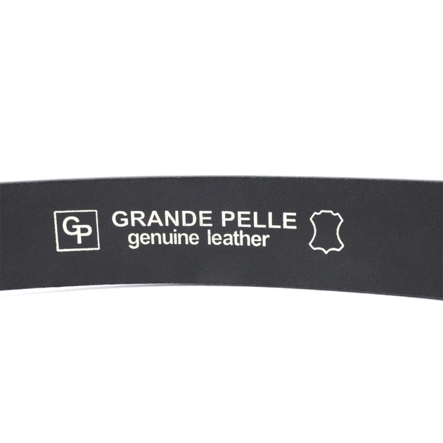 Ремінь Grande Pelle Під джинси з натуральної шкіри Чорний (11683) - зображення 6