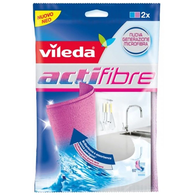 Серветки для прибирання Vileda Actifibre APC 2 шт. (4023103185807) - зображення 1