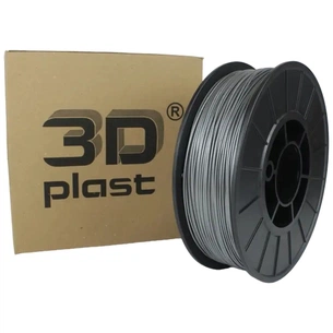 Пластик для 3D-принтера 3Dplast PETG 1.75мм, 0.85кг, gray metallic (3DPTG17508GMT) зображення 1