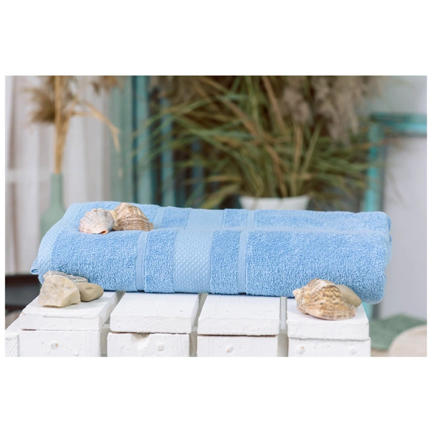 Рушник MirSon банний 5002 SoftNess Cornflower 50x90 см (2200003181845) - изображение 1
