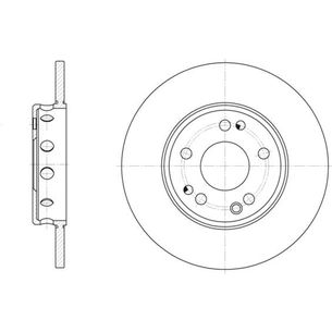 Гальмівний диск REMSA 6059.00 зображення 1