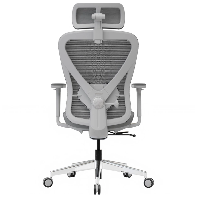 Офісне крісло Mealux Q1 Air Fabric Grey (HF-Q1 F/G) - зображення 5