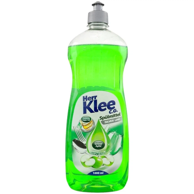 Засіб для ручного миття посуду Klee Grune Apple 1 л (4260353550478) - зображення 1