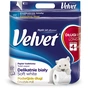 Туалетний папір Velvet Делікатний 3 шари 4 рулони 300 відривів (5901478999115) - зменшене зображення 1