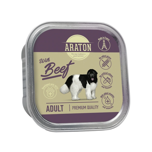 Консерви для собак ARATON Adult with beef 150 г (KIK45703) - изображение 1