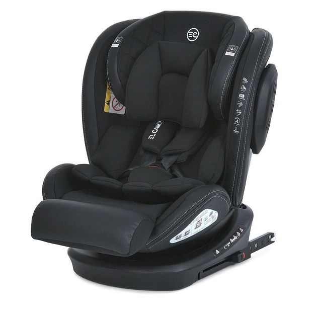 Автокрісло El Camino EVOLUTION 2 360 ISOFIX (0-36кг) (melange black) (ME 1045 melange black) - изображение 1