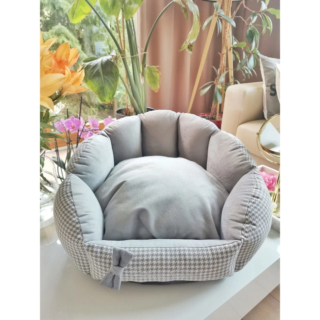 Лежак для тварин Chloe's Home Берлін М сірий (CLH5576) - picture 5