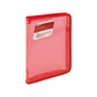 Папка на блискавці Axent об'ємна B5 550 мкм Прозора Червона (1802-24-A) - зменшене зображення 1