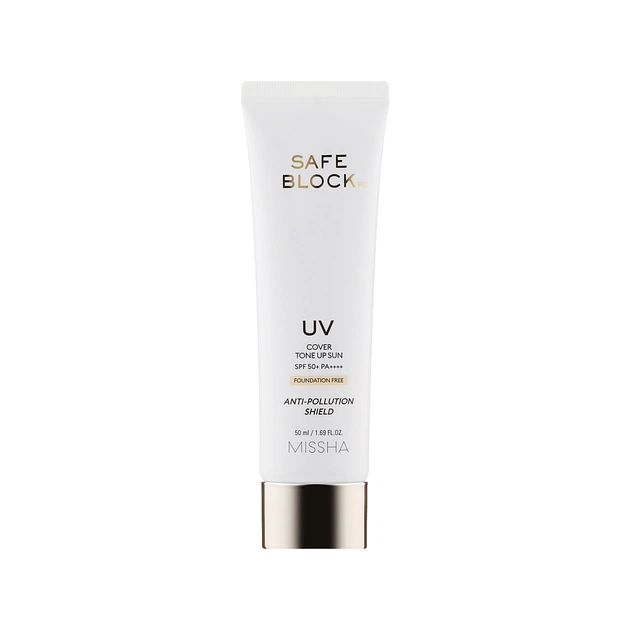 Засіб від засмаги Missha Safe Block RX Cover Tone Up Sun SPF50+ PA++++ Сонцезахисний крем 50 мл (8809643523486) - изображение 1