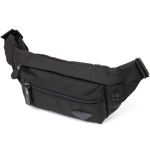 Сумка Vintage Бананка нейлон Чорна (20635) зображення 1