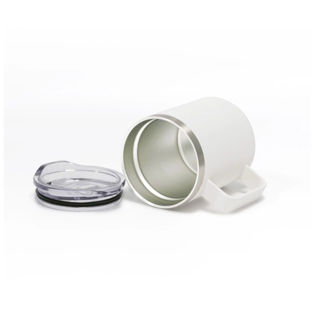 Термокружка TheGeneral з підігрівом та бездротовою зарядкою ThermoHub 15W з LED індикатором біла (40021321-08) - зображення 4