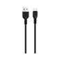Дата кабель USB 2.0 AM to USB-C 1.0m 3A PVC X20 black HOCO (6957531068846) - зменшене зображення 1