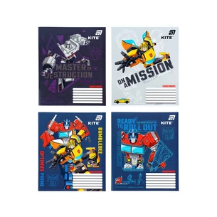 Тетрадь Kite Transformers, 12 листов, косая линия (TF26-235) изображение 1