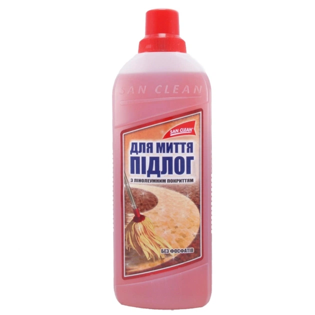 Засіб для миття підлоги San Clean для лінолеуму 1 кг (4820003541654) - зображення 1