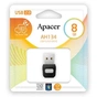 USB флеш накопичувач Apacer 8GB AH134 Black RP USB 2.0 (AP8GAH134B-1) - зменшене зображення 8