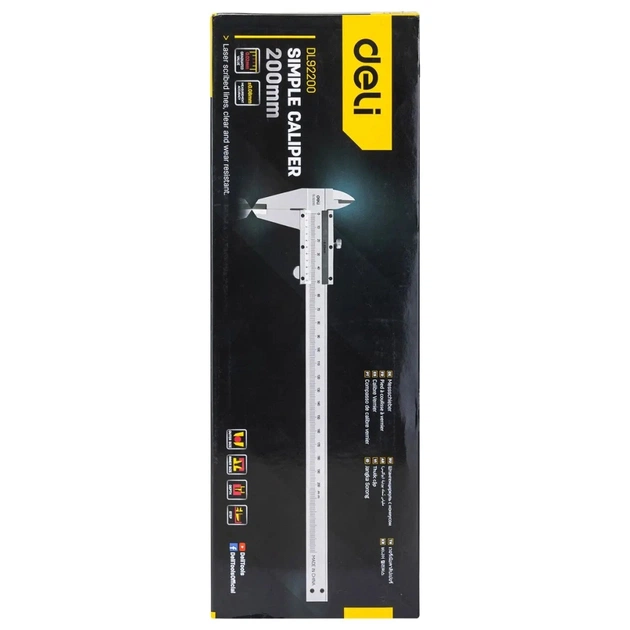 Штангенциркуль Deli 200 мм (EDL92200) - picture 4