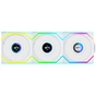 Кулер для корпуса Lian Li UNI Fan SL WIRELESS LCD 120-3, White (G99.12SLLCD1W3W.00) - уменьшенное изображение 1