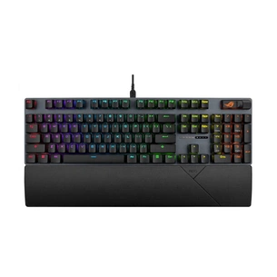 Клавiатура Asus ROG Strix Scope II X NX Snow V2 EN PBT Black (90MP03XF-BKUA20) зображення 1