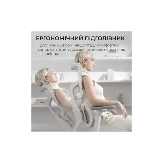 Офісне крісло Sihoo DORO S100 Mesh White (S100-M302) - зображення 10