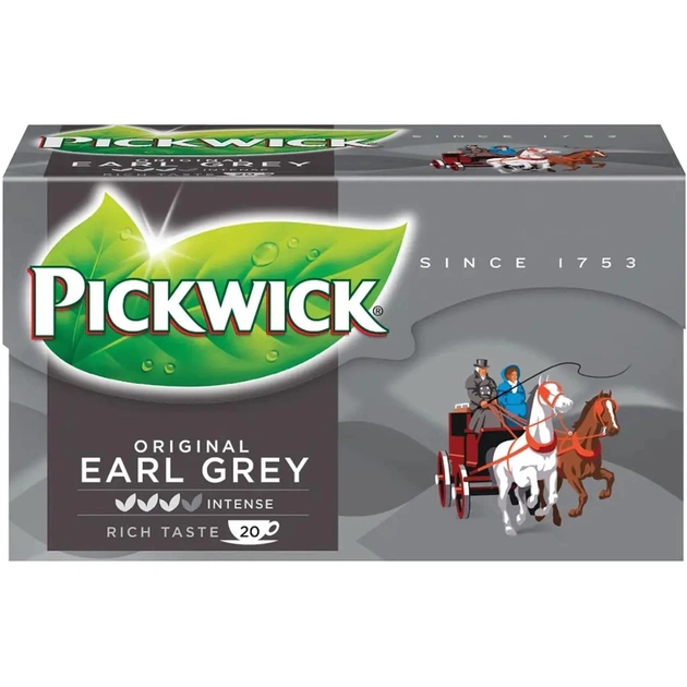 Чай Pickwick Earl Grey чорний з бергамотом 20х2 г (8711000564301) - зображення 1