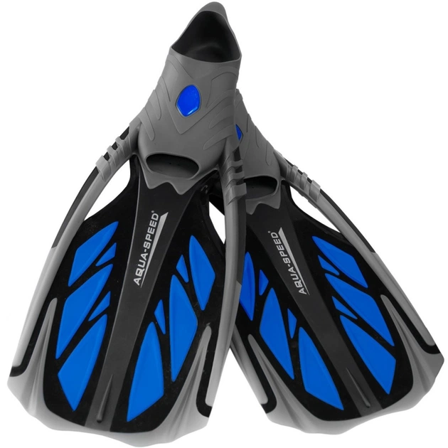 Ласты Aqua Speed Inox 553-11 5114 синій, чорний, сірий 40-41 (5908217651143) - изображение 1