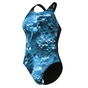 Купальник Arena Blue Flowers Swimsuit V Back 009027-850 синій, чорний 40 (3468337506447) - зменшене зображення 7