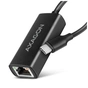 Перехідник USB-C to RJ45 Ethernet 1000Mbps black AXAGON (ADE-ARC) - зменшене зображення 1