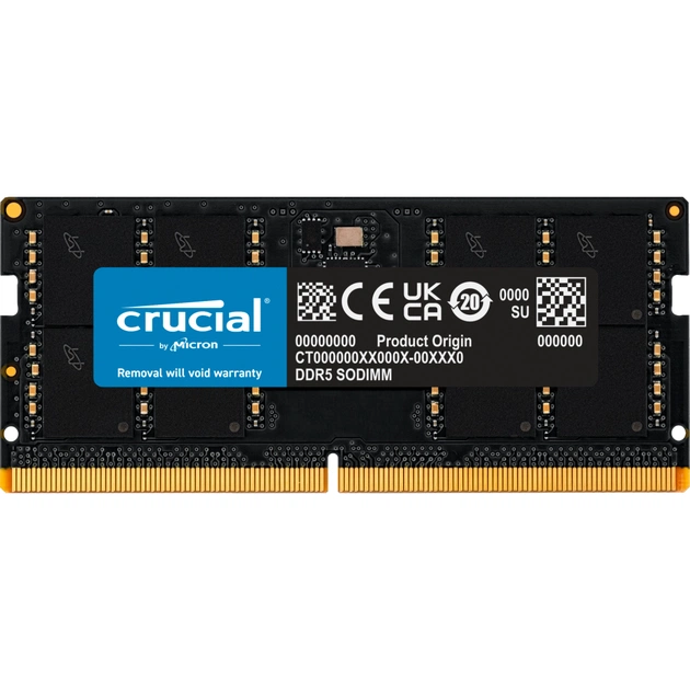 Модуль пам'яті для ноутбука SoDIMM DDR5 32GB 5200 MHz Micron (CT32G52C42S5) - изображение 1