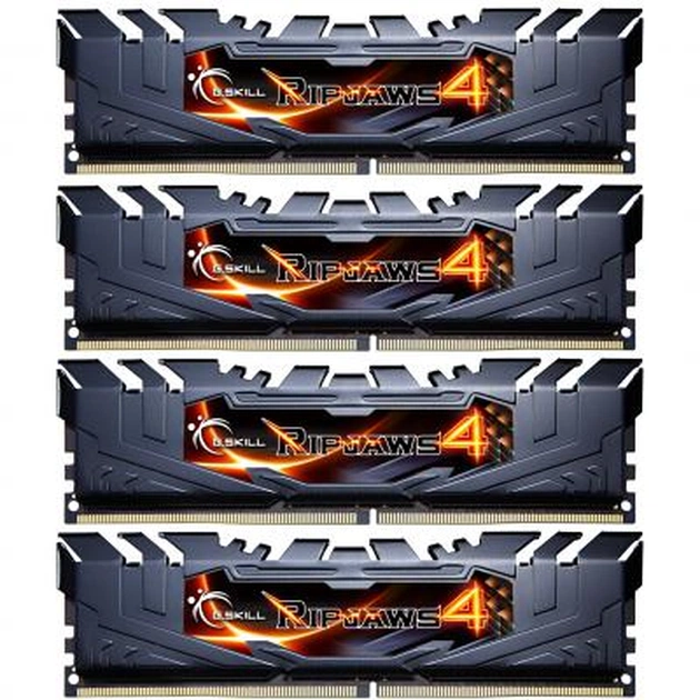 Модуль пам'яті для комп'ютера DDR4 16GB (4x4GB) 2400 MHz Ripjaws G.Skill (F4-2400C15Q-16GRK) - зображення 1