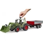 Спецтехніка Bruder Трактор Fendt Vario 211 з переднім навантажувачем та причепом (02182) - зменшене зображення 4