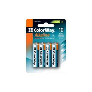 Батарейка ColorWay AA LR6 Alkaline Power (лужні) * 8 blister (CW-BALR06-8BL) зображення 1