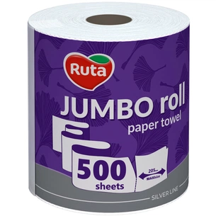 Паперові рушники Ruta Jumbo Roll 2 шари 500 відривів (4820202895503) зображення 1